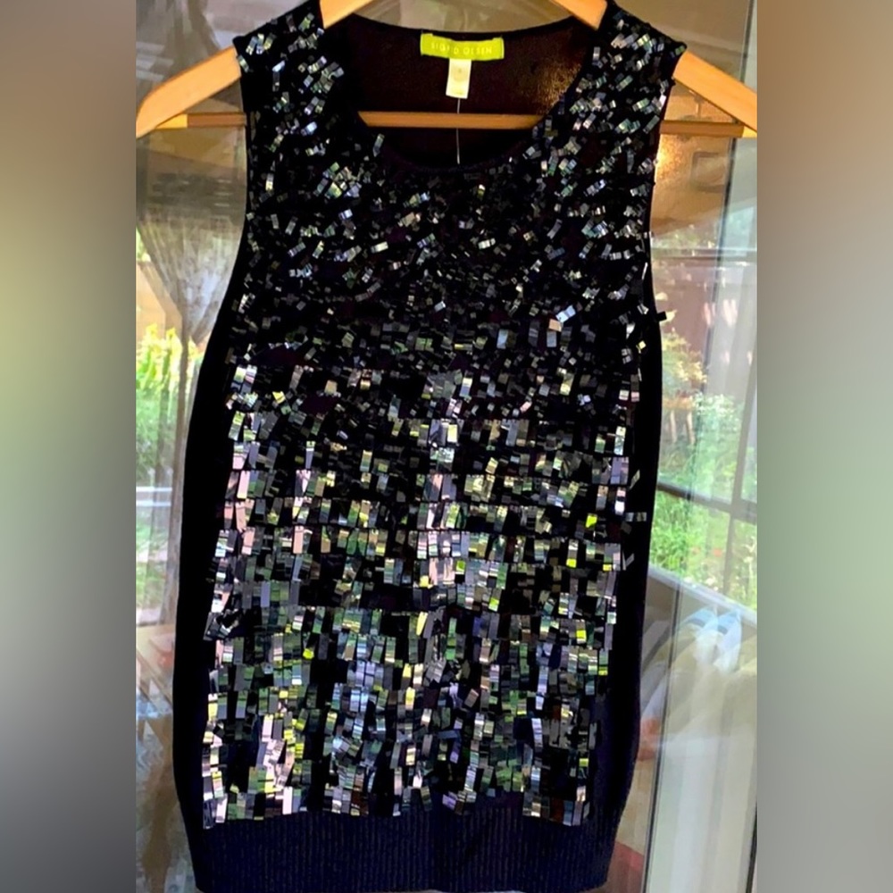 Sigrid Olsen silk and modal embellished tank